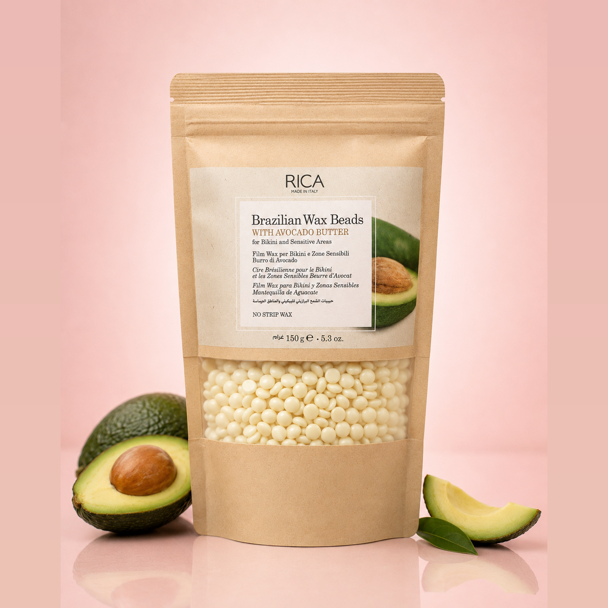 Rica Brazilian Wax Beads with Avocado Butter 150g