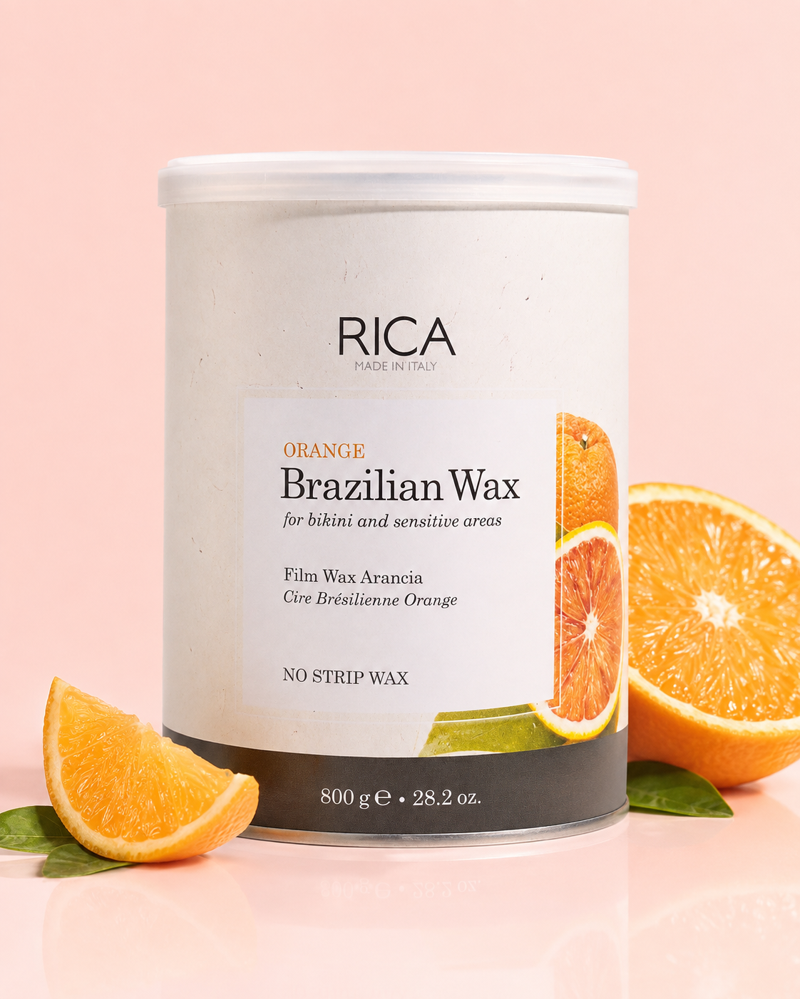 Rica Orange Brazilian No Strip Wax 800g